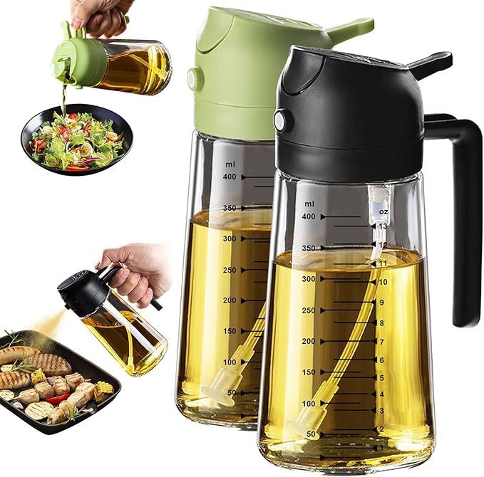 2 - in - 1 Glass Oil Dispenser and Sprayer - Ventrokahome