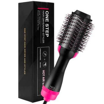 One Step Hot Air Brush 3-in-1 – Hair Dryer, Straightener, Curler & Styling Comb