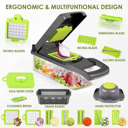 Genius Nicer Dicer Plus 10 PIECE MULTI - CHOPPER - Ventrokahome