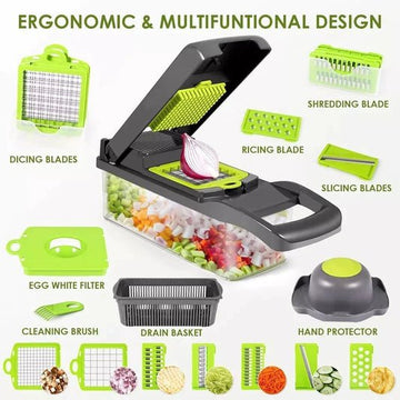 Genius Nicer Dicer Plus 10 PIECE MULTI - CHOPPER - Ventrokahome