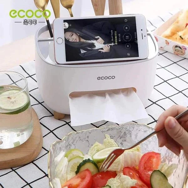 Home.Co - Ecoco Tissue Box & Organizer (Random Color) - Ventrokahome