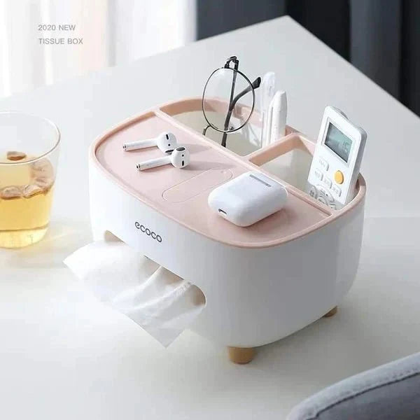 Home.Co - Ecoco Tissue Box & Organizer (Random Color) - Ventrokahome