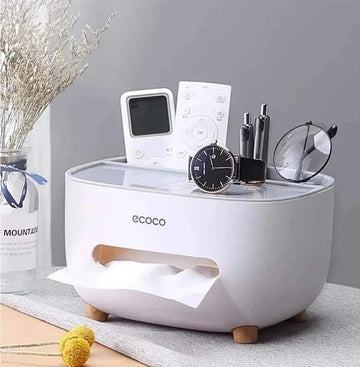Home.Co - Ecoco Tissue Box & Organizer (Random Color) - Ventrokahome